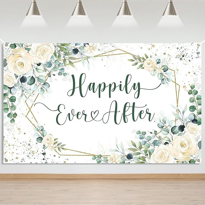 Mocsicka Happily Ever After Backdrop Banner by Mocsicka