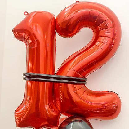40 Inch Red 28 Balloons Giant Number 28 Balloons Red 28 Birthday Balloons 28th - Image 5