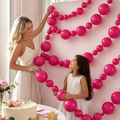 Hot Pink Linking Balloons - Image 3