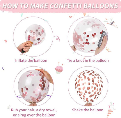 Dusty Pink Balloons, Blush Pink Balloons Cream White Balloon, Pearl Light Rose - Image 8