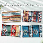 Olbye Boho Headbands Women Wide Head Bands Turban Elastic Nonslip Hairbands Workout Yoga Hair Scarfs Running Sweatband African Bohemian Head Wraps Fashion Hair Accessories for Women (G-Printing)