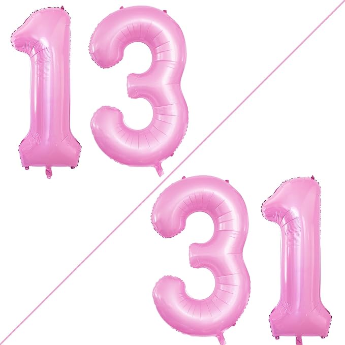 Number 13 Balloons for 13th Birthday Sweet 13 Party Decorations, 42 Inch Jumbo - Image 2
