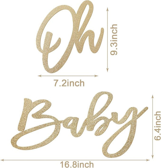 'Oh Baby' Sign for Backdrop - Image 2