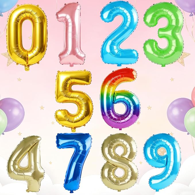 40 Inch Number 89 Balloons for 89th Birthday Party Decorations, 0-100 Jewelry - Image 6