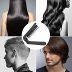 Ancable 2Pcs Travel Folding Hair Brush, Collapsable Portable Pocket Boar Bristle for Thin/Thick Hair, Mini Hairbrush for Men Women Kids, Wet/Dry Hair, Restore Shine, Black