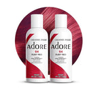 Adore Semi Permanent Hair Color (064 Ruby Red) | Vegan & Cruelty-Free Red Hair Dye | No Ammonia, No Peroxide, No Alcohol | 4 Fl Oz Each (Pack of 2)