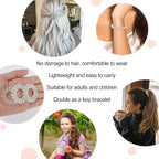 JessLab Spiral Hair Ties, 20 Pcs Traceless Phone Cord Hair Ties No Crease Spiral Bracelet Plastic Coil Ponytail Holders No-Damage Headband Hair Accessory for Girls Women Ladies Gift
