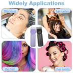 ELANE 4 Pack Root Comb Applicator Bottle, Oil Comb Applicator for Hair Dye & Shampoos, Hair Salons (2 Black + 2 Purple)