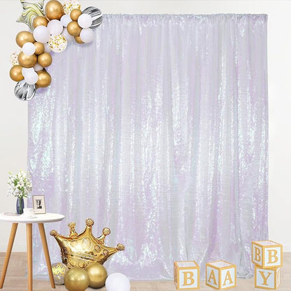 SquarePie 8x10ft Iridescent Sequin Backdrop, High Density Non-Transparent - Image 9