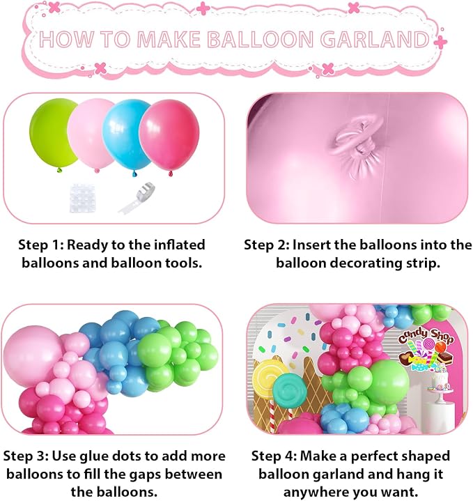 Candy Colorful Balloon Arch, Macaron Balloons - Image 5