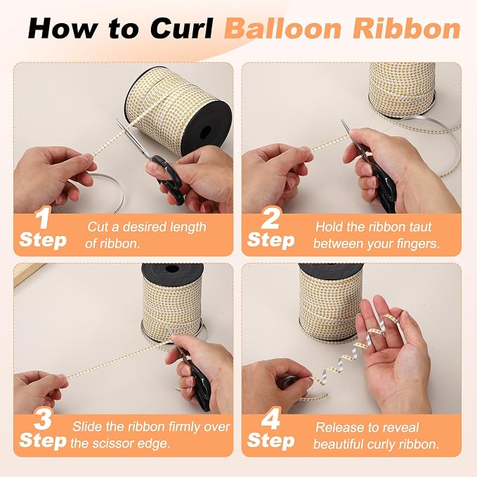 PATIKIL Glitter Curling Ribbon 500yds x 1/5" Plastic Balloon String Ribbon | - Image 4