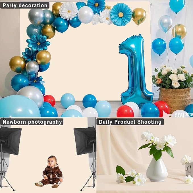 Cream Photography Backdrop for Photoshoot, 6x9 FT | Versatile Studio Photo - Image 4
