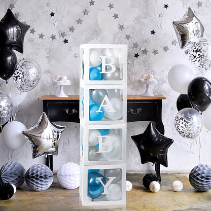 Baby Boxes with 12 Letters for Baby Shower, Baby Shower Decorations for Boy Or - Image 8