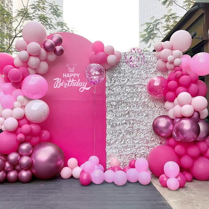 ZHIYAPA Pink Balloon Garland Arch Kit - Image 4