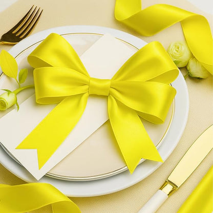 1 1/2In 30Yards Lemon Yellow Ribbon - Image 7