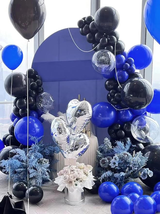 FOTIOMRG Royal Blue Balloons 12 inch, 50 Pack Royal Blue Latex Party Balloons - Image 7
