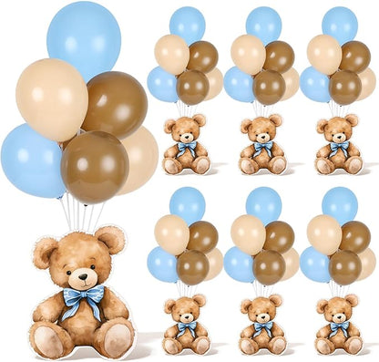 4 Sets Balloon Stand Kit for Table Bear Baby Shower Tables Centerpieces by Unknown