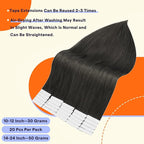 Full Shine Hair Extensions Tape in 24 Inch Color 1C Mocha Brown Tape in Extensions Real Human Hair Seamless Skin Weft 20 Pieces Natural Extensions for Women Real Hair 50 Grams Add Length