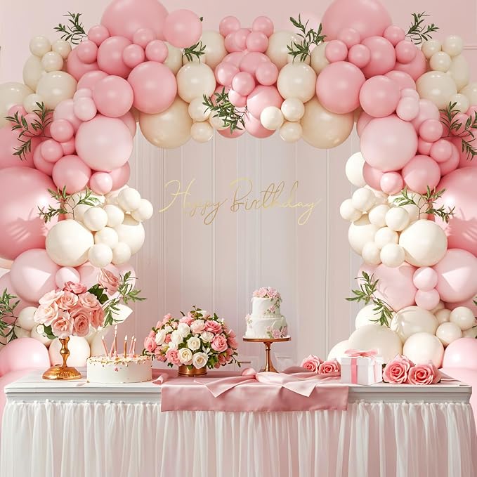 Pink Balloon Arch Kit for Baby Shower Bridal Shower Birthday Decorations | - Image 2