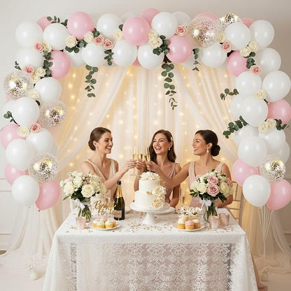 LOVESTOWN 110 PCS White Balloons, 12 Inch Bright White Latex Balloons | - Image 2