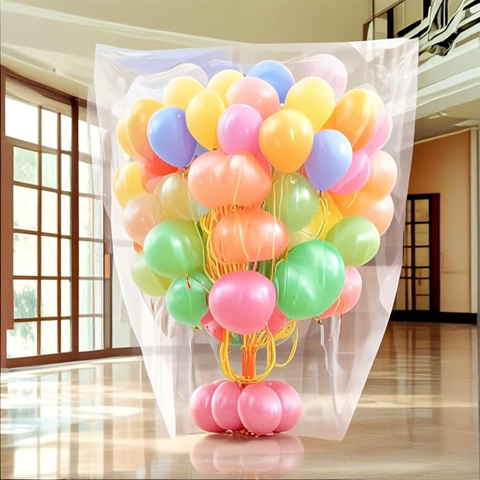 2 Pack Balloon Bags 64 x 49 Inch Big Plastic Balloon Storage Bag Large Balloon - Image 4