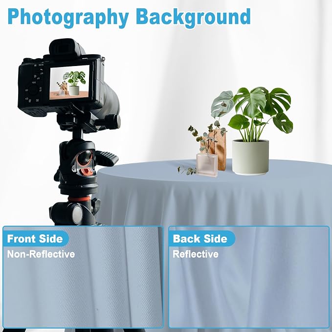 Dusty Blue Photography Backdrop - Image 6