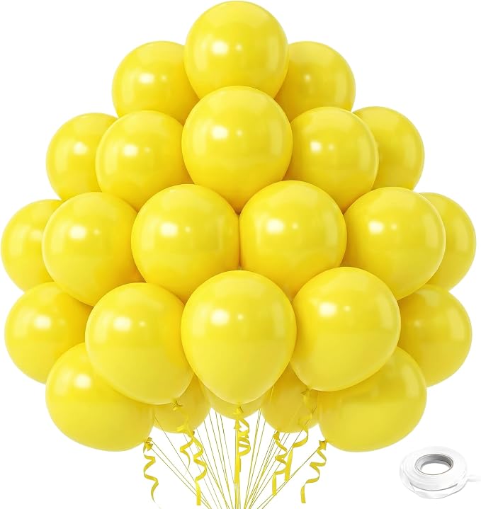 Yellow Balloons, Baby Shower, Anniversary, Graduation, Wedding Decorations by GoldenParty