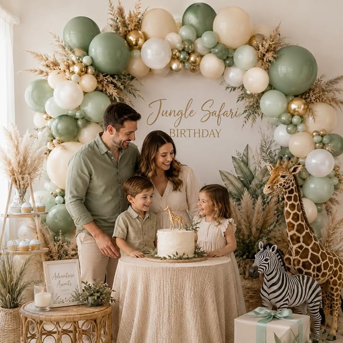 Sage Green Balloon Garland Kit - Image 8