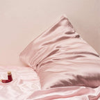 Pink Silk Pillowcase - Certified 22 Momme Organic Mulberry Silk, Silky Pillow Cases for Beauty Sleep, Anti-Wrinkle, Girly Gifts for Women, Premium Self Care Item, 1 Pc 20"x36" (King, Pink)