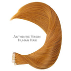 WENNALIFE Tape in Hair Extensions Human Hair, 40pcs 100g 24 inchHair Extensions Real Human Hair Straight Tape in Extensions