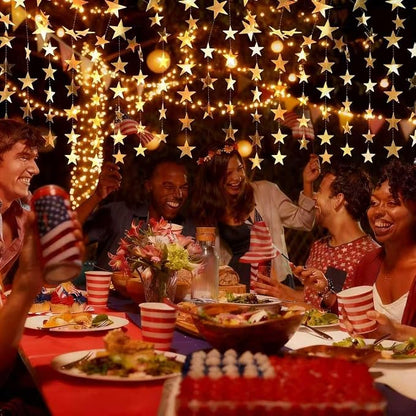 6PCS Gold Star Garland Decorations - Image 7