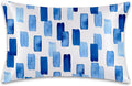 Satin Pillowcase 1 Pack-Modern Style Abstract Blue Silky Pillow Cover for Hair and Skin,King Size 20x36 Inch Soft Cooling Printed Pillow Cases with Hidden Zipper,Gifts for Women Men