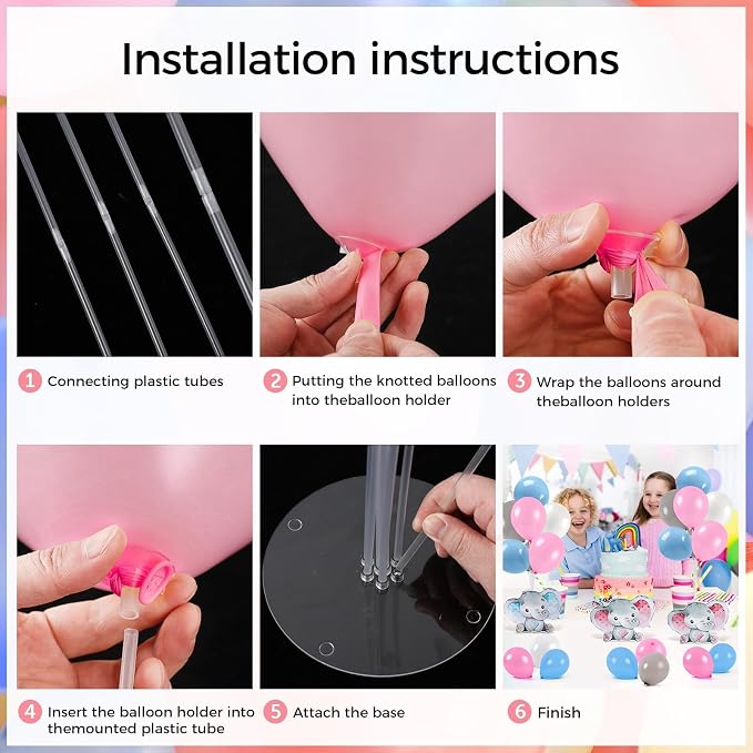 12 Sets Baby Shower Balloon Stand Kit - Image 4