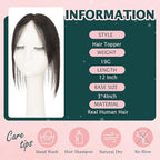 Benehair Clip in Bangs 100% Real Human Hair Extensions 360° Cover Clip on 3D Wispy Bangs for Women Topper Hairpieces for Women Natural Black