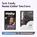 Hally Hair Color Cloud Hair Dye (Black) - Demi-Permanent Foam Hair Color for Women & Men - Mess-Free & Long-Lasting Hair Dye Kit, Hair Coloring Products Wash Out in 4-6 Weeks, Vegan