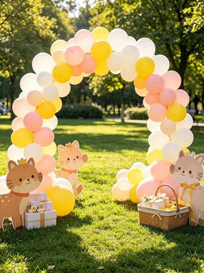 Yellow Balloons 55 Pcs 12 Inch Matte Yellow Latex Balloon Arch Kit Garland - Image 8