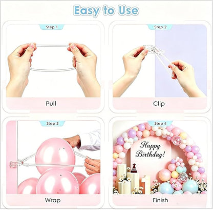 10 Pack Balloon Arch Clips Plastic Transparent Backdrop Spring Clamps 3.5 Inch - Image 4