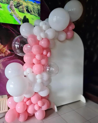 Pink and White Balloon Arch Kit, ADOINBY 140Pcs Macaron Pink Balloon Matte - Image 5