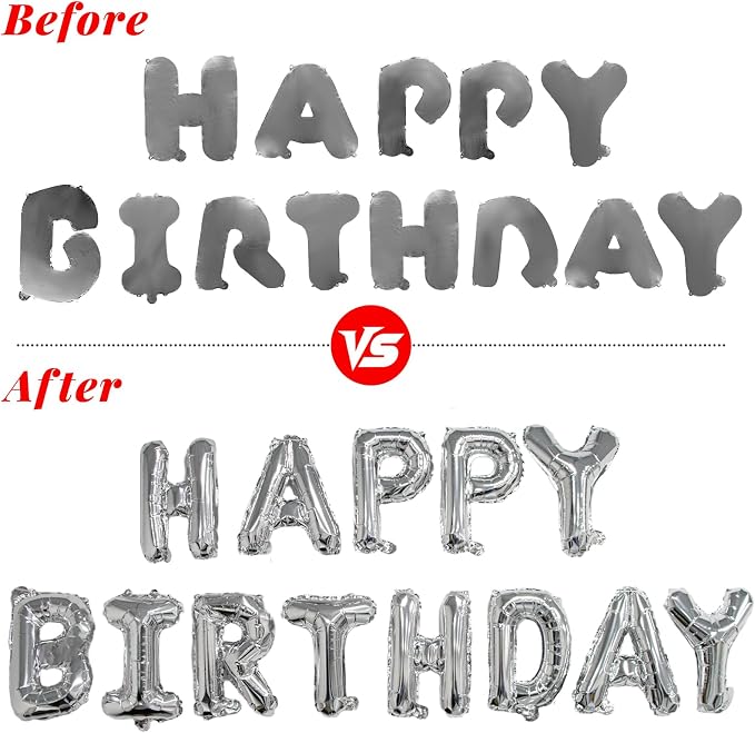 CARGEN 16in Happy Birthday Balloons Banner - Image 3