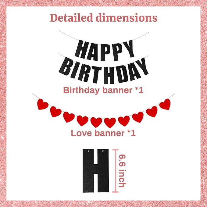 Happy Birthday Banner for Birthday Party Decorations - Image 2