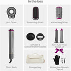 7 in One Hair Dryer with Auto Wrap Curlers, Negative Ionic, No Heat Damage, Blow Dryer Brush, Fast Drying & Frizz-Free Styling, Hot Air Styler, Straightener&Volumizing Brush with Storage Bag