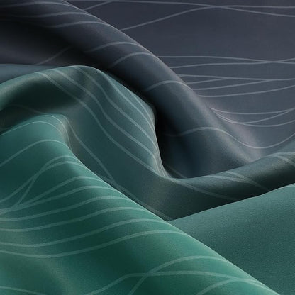 Black and Green Blackout Ombre Curtains - Image 9