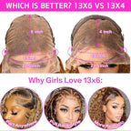 abbildung 26inch Highlight Ombre Lace Front Wig Human Hair 13x6 HD Honey Blonde 4/27 Deep Wave Lace Frontal Wigs Glueless Wigs Human Hair