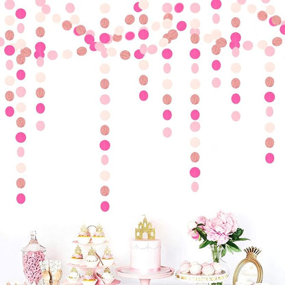 Hot-Pink Rose-Gold Party Decorations Garland - 52ft Wedding Bridal Shower - Image 4
