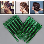12 Pcs Metal Duckbill Hair Clips for Hair Sectioning Alligator Hair Clips for Styling Dividing Duck Bill Clips with Anti-Slip Holes Salon Barber Styling Tools