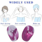 FRCOLOR Silicone Ear Covers for Hair Dryer 1 Pairs Waterproof Ear Caps for shower Washing Hair Earmuffs Ear Protectors for Hair Salon Hairdressing Shop Bathing