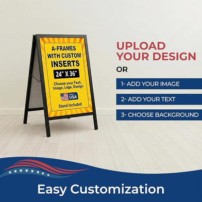 Custom A-Frame Sign Board Insert Coroplast Panels by DC 24x36 | Made in USA | - Image 7