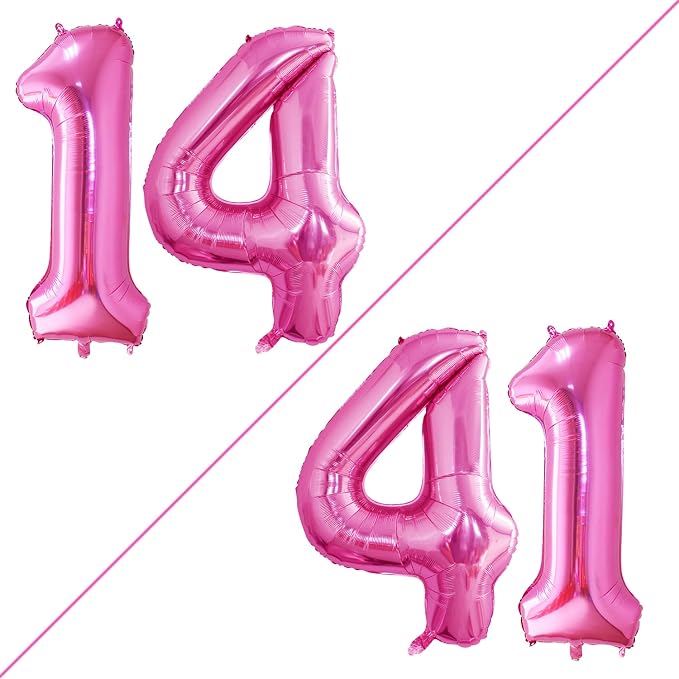 Number 14 Balloons for 14th Birthday Sweet 14 Party Decorations, 42 Inch Jumbo by GOER