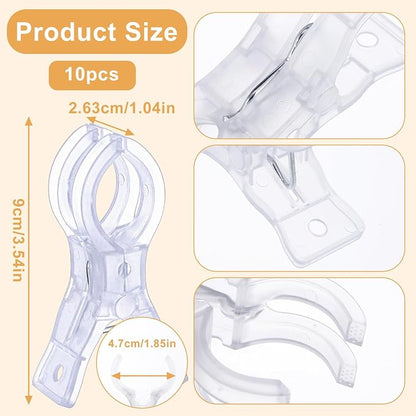 10 Pcs Large Balloon Arch Clips Transparent Clips - Image 3