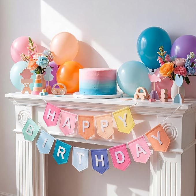 Hahafelt 131 Pcs Felt DIY Custom Banner Kit, Make Your Own Personalized Banner - Image 7